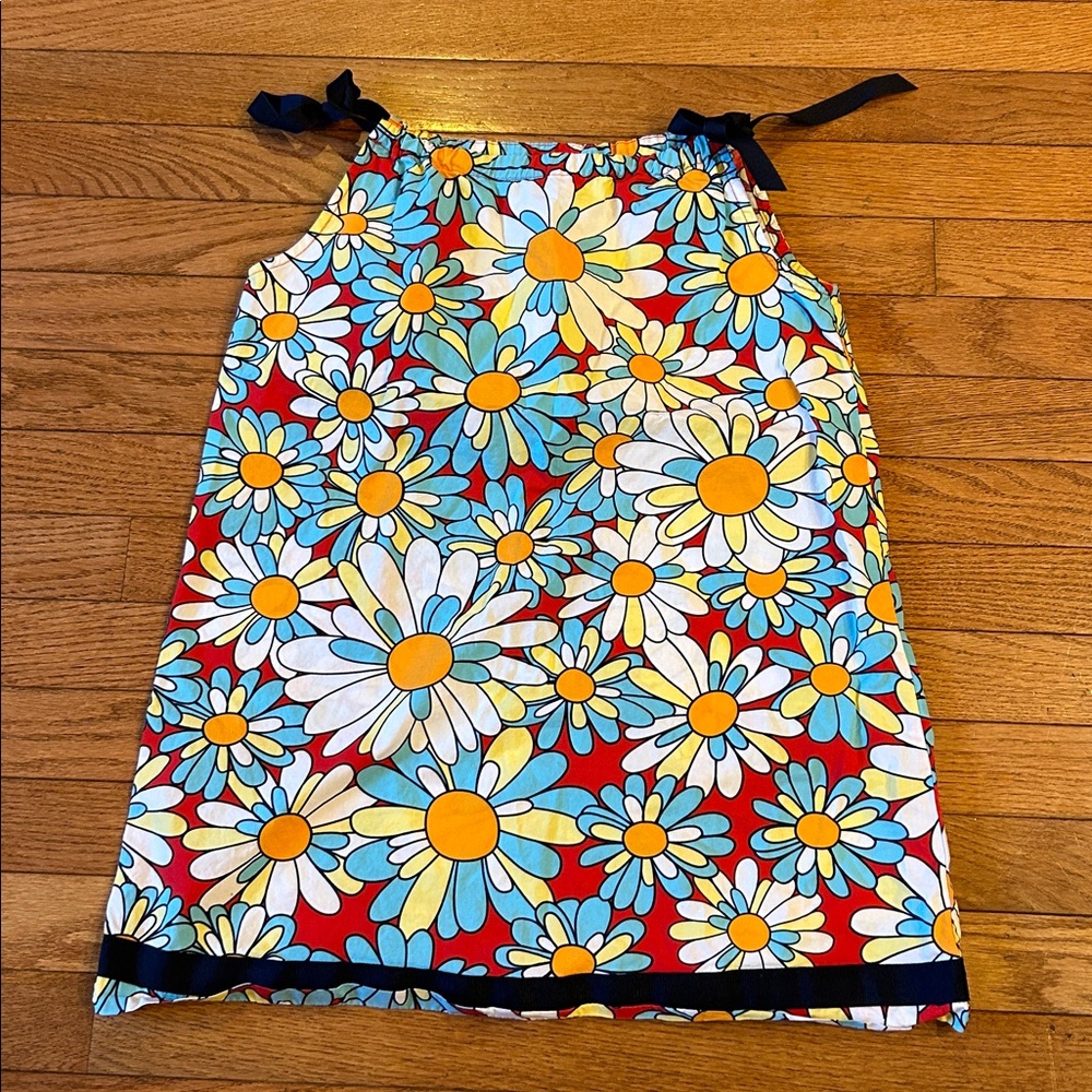 Hanna Andersson Daisy Print Pillowcase‎ Dress Girls 120cm (US 6-7) 100% Cotton